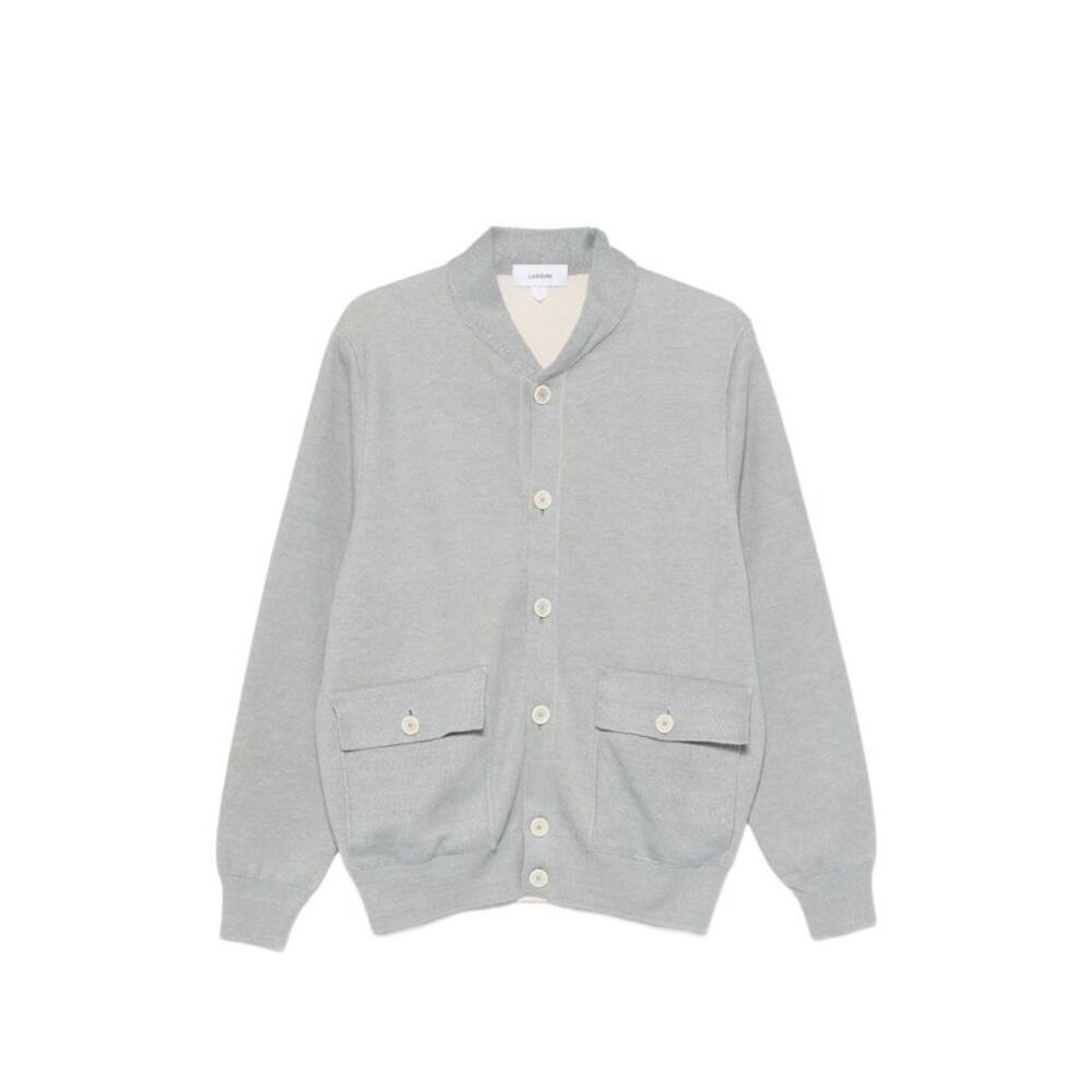 Lardini Men Linen And Cotton Knitted Jacket